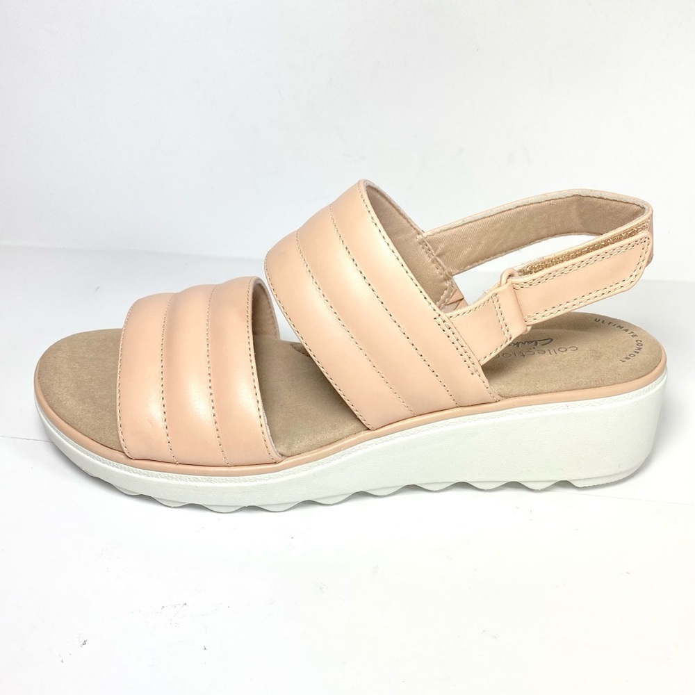 Clarks Jillian Flow Sandals Blush‎ Leather Size 9M